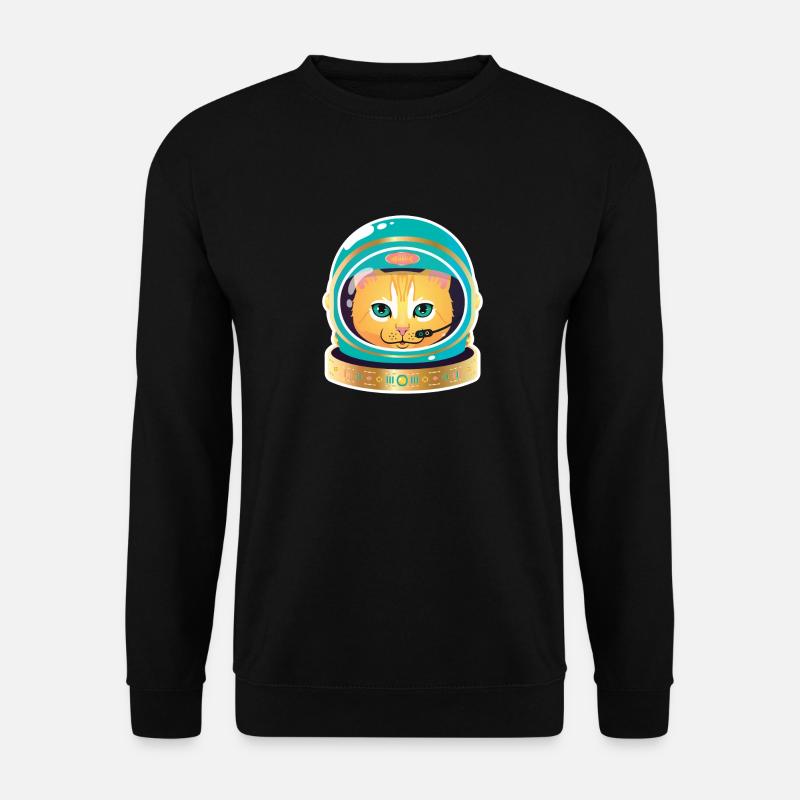 Cosmonaut Cat - Sweat-shirt Unisexe - noir