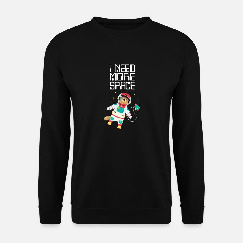 I Need More Space - Otter Illustration - Unisex Pullover - Schwarz
