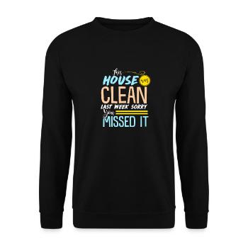 Clean House - Cadeau - Chemise - Sweat-shirt Unisexe - noir - Devant - Alina (178cm) & Michal (187cm)