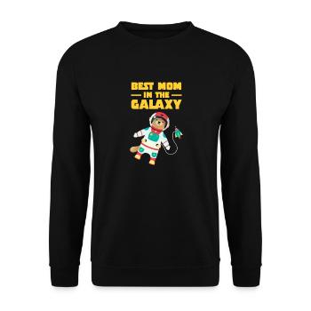 Best Mom In The Galaxy - Otter - Unisex Sweatshirt - black - Front - Alina (178cm) & Michal (187cm)