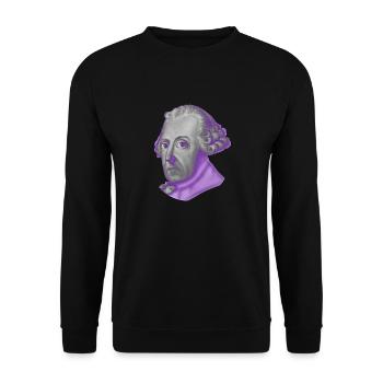 Friedrich II. - Unisex Pullover - Schwarz - Vorne - Alina (178cm) & Michal (187cm)