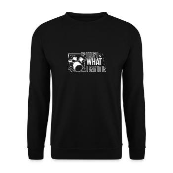 La vitesse est ce que je dis c'est le cadeau de t-shirt de batteur - Sweat-shirt Unisexe - noir - Devant - Alina (178cm) & Michal (187cm)