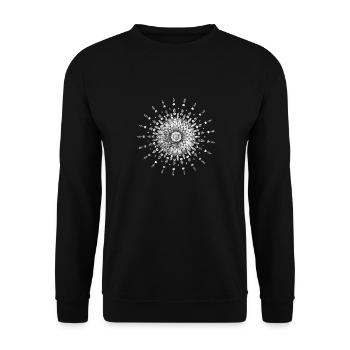 Soleil festival cadeau de la spiritualité GOA - Sweat-shirt Unisexe - noir - Devant - Alina (178cm) & Michal (187cm)