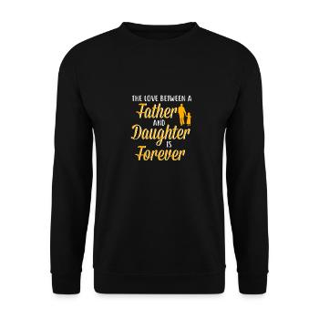 Father And Daughter - Unisex Sweatshirt - black - Front - Alina (178cm) & Michal (187cm)