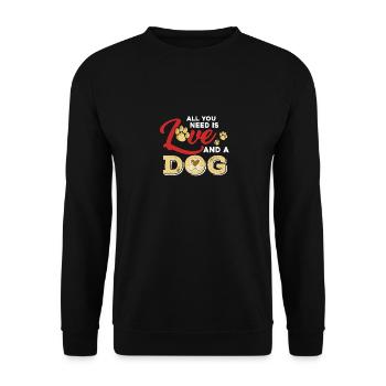 Amoureux des chiens - Sweat-shirt Unisexe - noir - Devant - Alina (178cm) & Michal (187cm)