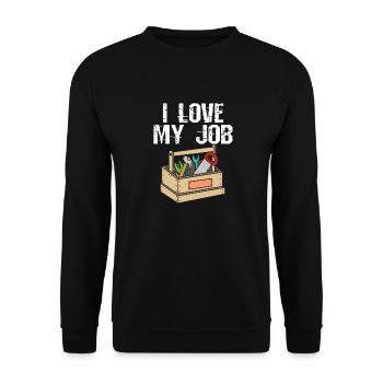 Carpenter Roofer Carpenter Job Occupation carpenter - Unisex Sweatshirt - black - Front - Alina (178cm) & Michal (187cm)