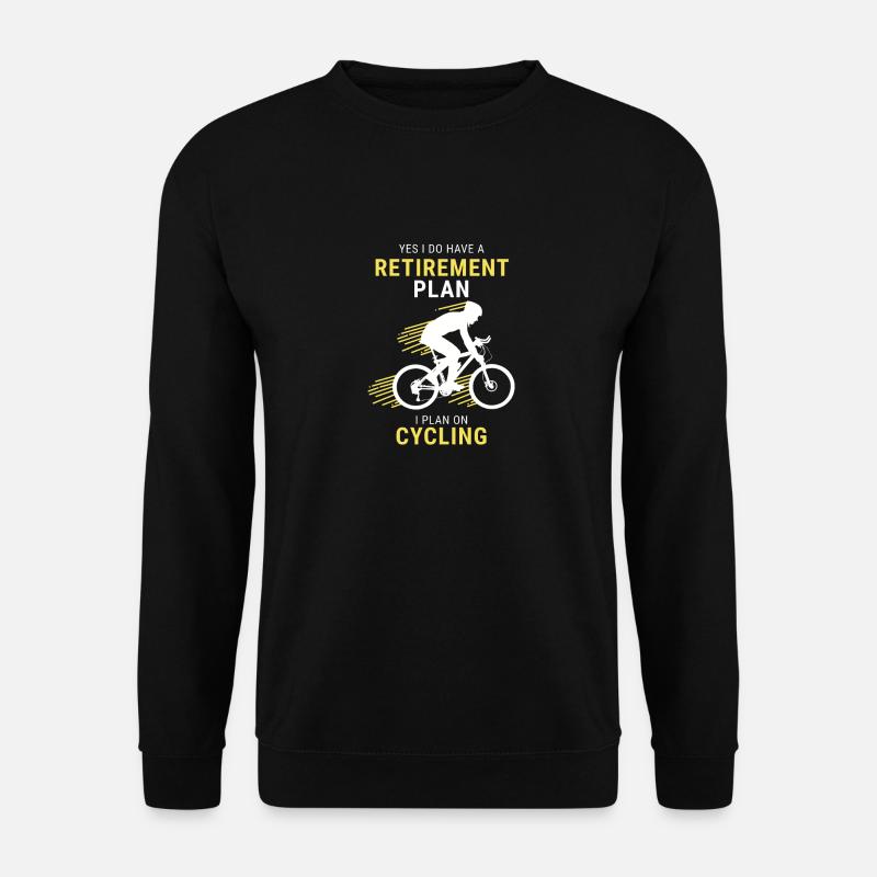 Retirement Bicycle - Unisex Sweatshirt - black