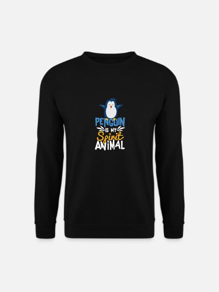 Penguin est mon Animal Mignon T-Shirt - Sweat-shirt Unisexe - noir