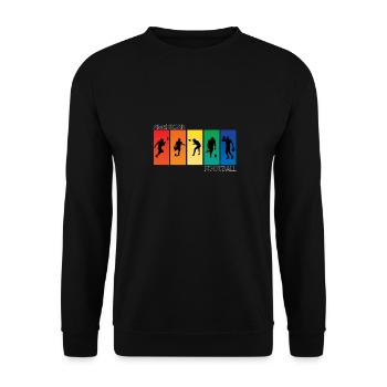 Football américain - Sweat-shirt Unisexe - noir - Devant - Alina (178cm) & Michal (187cm)