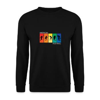 Football américain - Sweat-shirt Unisexe - noir - Devant - Alina (178cm) & Michal (187cm)