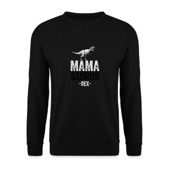 MAMASAURUS REX - Funny Gift Mom fête des mères - Sweat-shirt Unisexe - noir - Devant - Alina (178cm) & Michal (187cm)