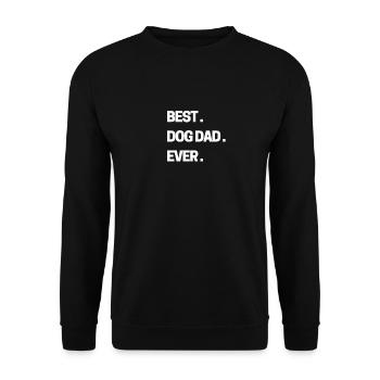 Für den besten Hunde Papa der Welt - Unisex Pullover - Schwarz - Vorne - Alina (178cm) & Michal (187cm)