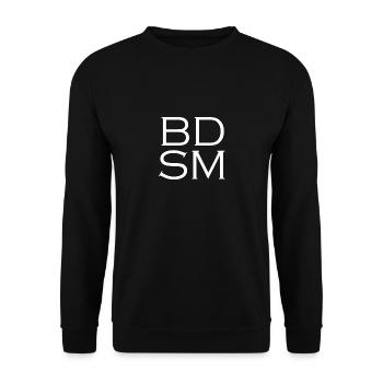 BDSM Sadomaso Slave SlaveS Submissive Bondage - Unisex Sweatshirt - black - Front - Alina (178cm) & Michal (187cm)