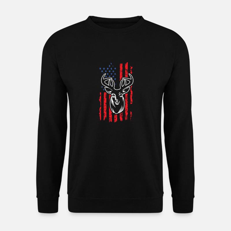 Hirsch jagen - Unisex Pullover - Schwarz