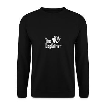 Father's Day Gift - The Dogfather Parody Shirt - Unisex Pullover - Schwarz - Vorne - Alina (178cm) & Michal (187cm)