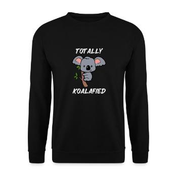 Sweet Baby Koala Little Baby Koala Eucalyptus - Unisex Sweatshirt - black - Front - Alina (178cm) & Michal (187cm)