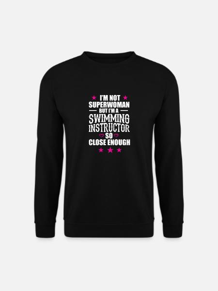 Ich bin keine Superfrau, aber ich bin.. - Geschenk - Unisex Pullover - Schwarz