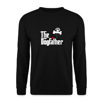 Le Dogfather - chien de race de chien chien de chien - Sweat-shirt Unisexe - noir - Devant - Alina (178cm) & Michal (187cm)