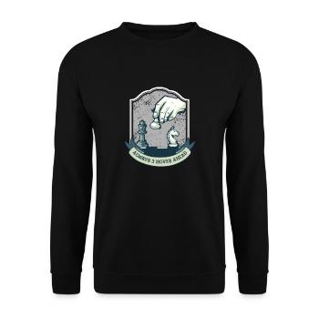 Toujours trois coups devant - Chess Sport Gift - Sweat-shirt Unisexe - noir - Devant - Alina (178cm) & Michal (187cm)