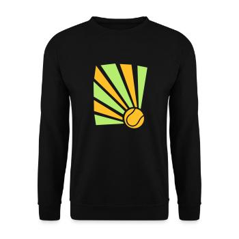 explosion de tennis - Sweat-shirt Unisexe - noir - Devant - Alina (178cm) & Michal (187cm)