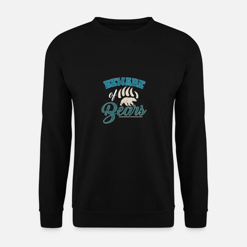 Bear friends and nature lovers - Unisex Sweatshirt - black