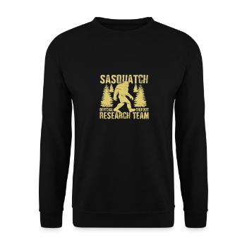 Bigfoot Forschungs Team - Unisex Pullover - Schwarz - Vorne - Alina (178cm) & Michal (187cm)