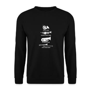 Cor français - Sweat-shirt Unisexe - noir - Devant - Alina (178cm) & Michal (187cm)