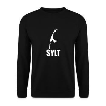 Sylt carte ville cadeau cool - Sweat-shirt Unisexe - noir - Devant - Alina (178cm) & Michal (187cm)