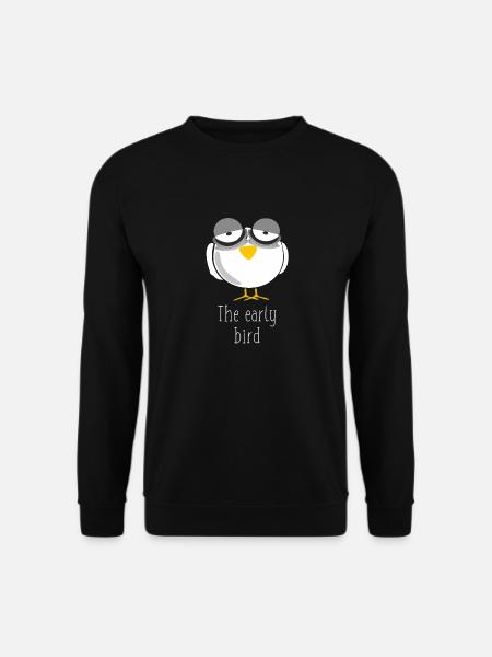Early bird - Unisex Pullover - Schwarz