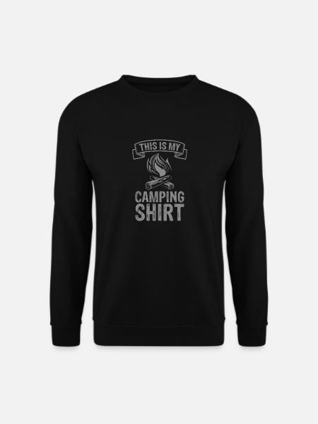 Camping Tent Caravan Campfire Gift - Unisex Sweatshirt - black