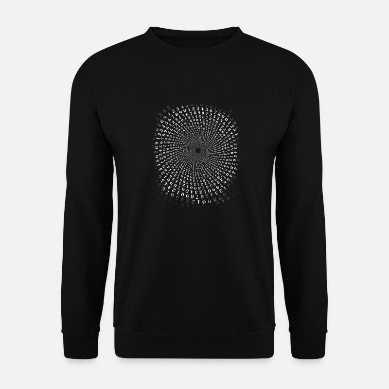 zahlenkreis fibanoci mathematik zahlen nerd kabala - Unisex Pullover - Schwarz