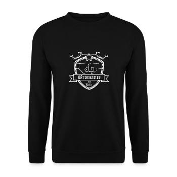 Wahre Liebe - Bromance for Life - Geschenk - Unisex Pullover - Schwarz - Vorne - Alina (178cm) & Michal (187cm)