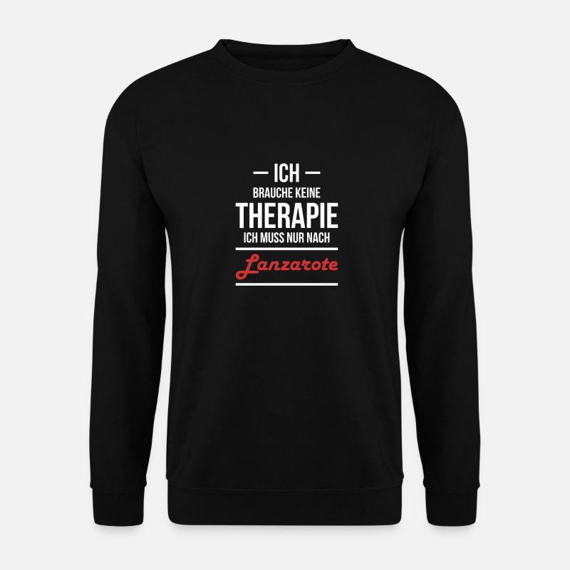 Lanzarote Therapie - Unisex Pullover - Schwarz