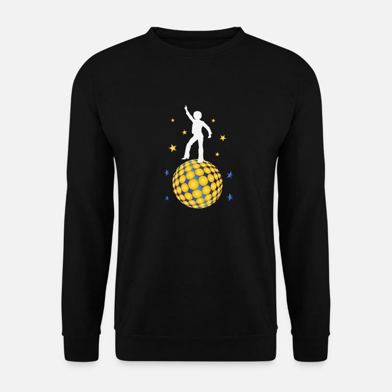 T-shirt boule disco - Sweat-shirt Unisexe - noir
