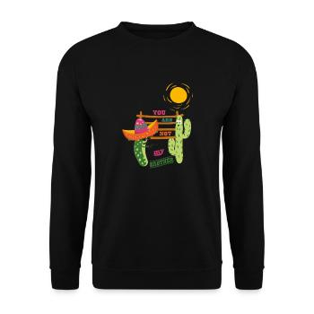 You are not my brother you cactus - Unisex Sweatshirt - black - Front - Alina (178cm) & Michal (187cm)
