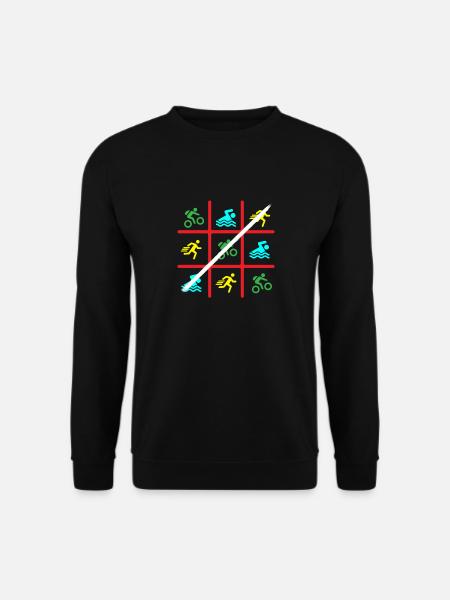 Triathlon - Schwimmen Radfahren Laufen Geschenk - Unisex Pullover - Schwarz
