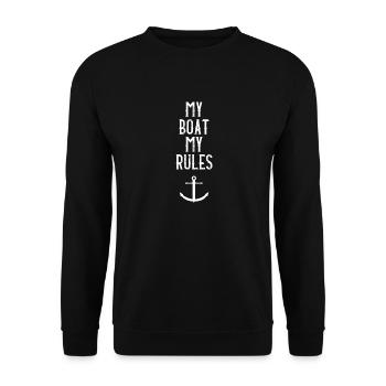 bateau - Sweat-shirt Unisexe - noir - Devant - Alina (178cm) & Michal (187cm)