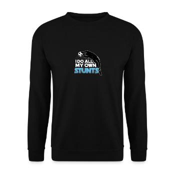 Je fais tout mon football Stunts - Sweat-shirt Unisexe - noir - Devant - Alina (178cm) & Michal (187cm)