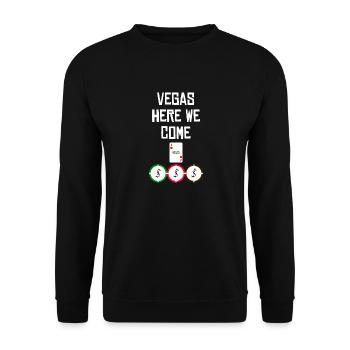 LAS VEGAS - Unisex Pullover - Schwarz - Vorne - Alina (178cm) & Michal (187cm)
