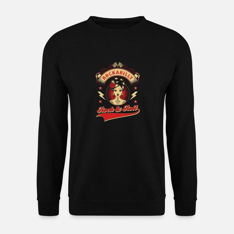 Rockabilly Rock & Roll - Unisex Sweatshirt - black