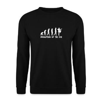 Evolution du Tai Chi - Sweat-shirt Unisexe - noir - Devant - Alina (178cm) & Michal (187cm)