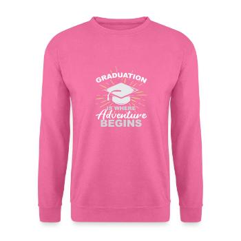 Remise des diplômes cadeau sympa - Sweat-shirt Unisexe - rose - Devant