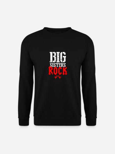 Große Schwestern Rocken - Gitarre Geschenk - Unisex Pullover - Schwarz
