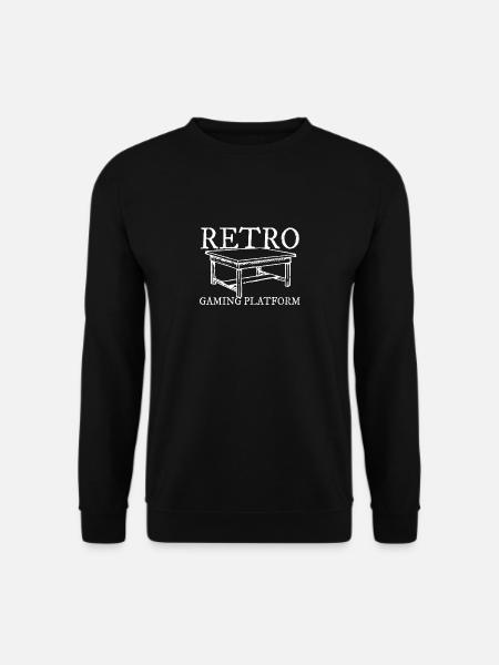 Retro Gaming Plattform - Brettspiele Geschenk - Unisex Pullover - Schwarz