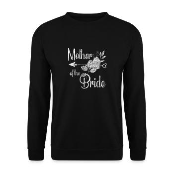 Mother Of The Bride Geschenk Mutter der Braut - Unisex Pullover - Schwarz - Vorne - Alina (178cm) & Michal (187cm)