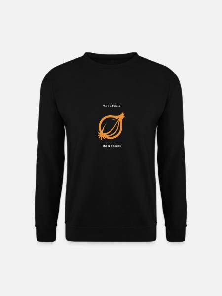 Onion opinion pun Phi Pi - Unisex Sweatshirt - black