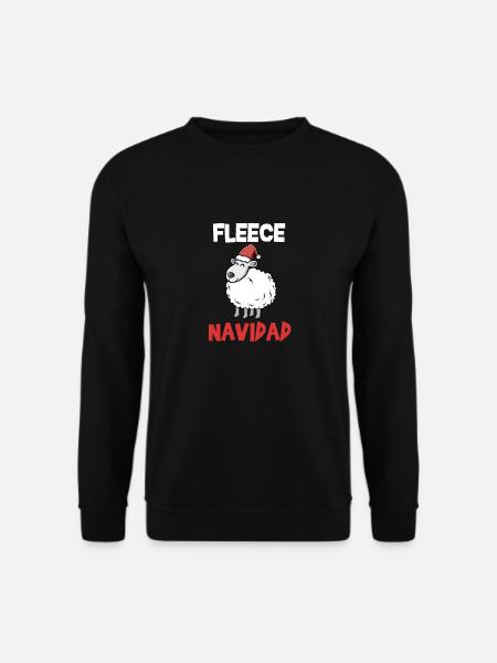 Fleece Navidad mouton doux Noël cadeau - Sweat-shirt Unisexe - noir