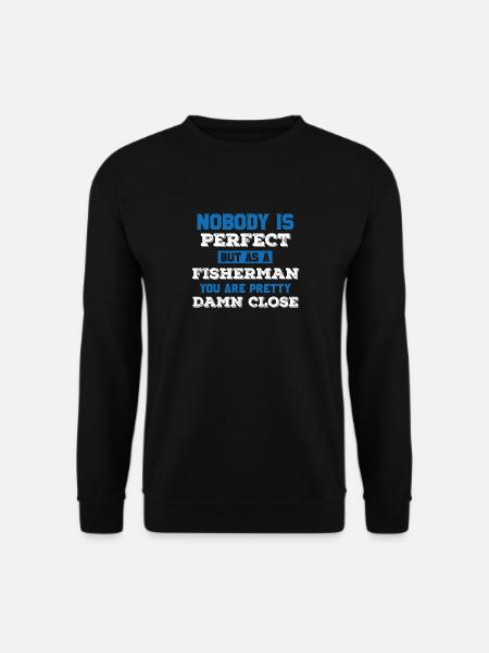 Fisherman angler fishing fishing fish gift idea - Unisex Sweatshirt - black