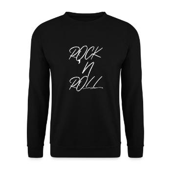 ROCK AND ROLL - Unisex Pullover - Schwarz - Vorne - Alina (178cm) & Michal (187cm)