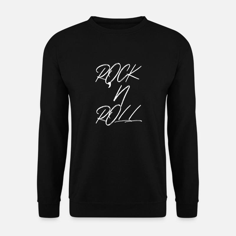 ROCK AND ROLL - Unisex Pullover - Schwarz